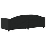 vidaXL Lit de repos sans matelas noir 80x200 cm tissu