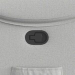 vidaXL Fauteuil inclinable gris nuage tissu