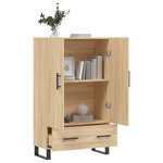 vidaXL Buffet haut chêne sonoma 69 5x31x115 cm bois d'ingénierie