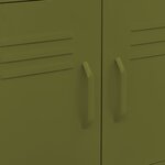 vidaXL Armoire de rangement Vert olive 60x35x56 cm Acier