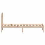 vidaXL Cadre de lit sans matelas bois massif 100x200 cm