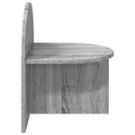 vidaXL Table de chevet Gris Sonoma 40 x 35 5 x 45 5 cm