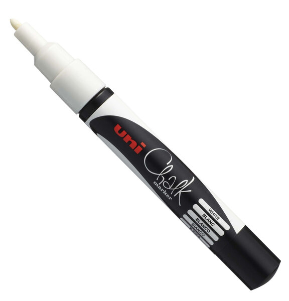 Marqueur chalk (craie) Pointe fine Blanc