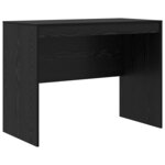 vidaXL Bureau avec rangement 2 Pièces Chêne noir 100 x 50 x 76 cm