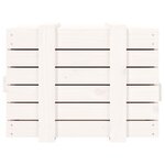 vidaXL Boîte de rangement Blanc 58x40 5x42 cm Bois massif de pin
