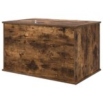 vidaXL Maison pour chat Chêne fumé 85 x 55 x 50 cm Bois d'ingénierie