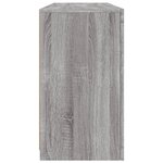 vidaXL Buffet avec lumières LED sonoma gris 142 5x37x67 cm