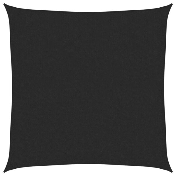 vidaXL Voile d'ombrage 160 g/m² Noir 3 6x3 6 m PEHD