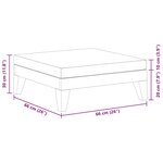 vidaXL Repose-pied sectionnel avec coussin gris foncé Bois d'acacia