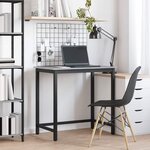 vidaXL table Gris Sonoma 100 x 50 x 76 5 cm Bois d'ingénierie et acier