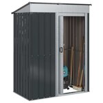 vidaXL Cabanons de jardin Anthracite 137 x 81 x 180 cm Métал