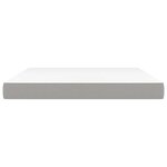 vidaXL Matelas de lit à ressorts ensachés fermeté moyenne Gris clair 180x200x20 cm