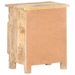 vidaXL Table de chevet 40x30x50 cm Bois de manguier brut