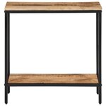vidaXL Table console 70x35x70 cm bois de manguier massif brut
