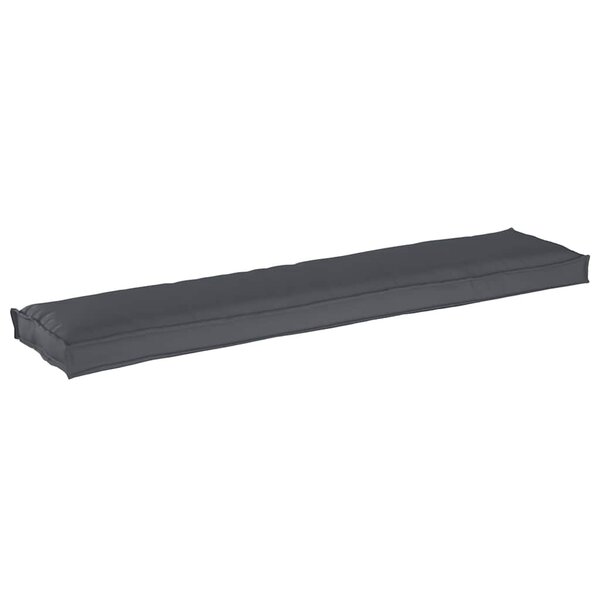 vidaXL Coussin de palette Anthracite 180 x 40 x 8 cm Tissu Oxford