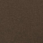 vidaXL Sommier à lattes de lit et matelas marron foncé 120x190cm tissu