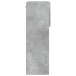 vidaXL Meuble TV avec lumières LED gris béton 40 5x30x90 cm