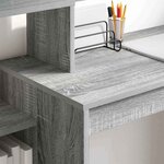 vidaXL Bureau Gris Sonoma 100 x 40 x 90 cm Bois d'ingénierie