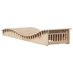 vidaXL Chaises longues lot de 2 205x60x31 5cm bois massif de pin