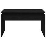 vidaXL Table basse Chêne noir 68 x 38 x 50 cm Bois d'ingénierie