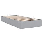 vidaXL Cadre de lit ottoman sans matelas gris clair 90x190 cm tissu