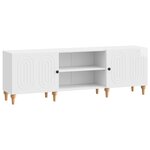 vidaXL Meuble TV 150 x 31 x 50 cm Blanc brillant Bois d'ingénierie