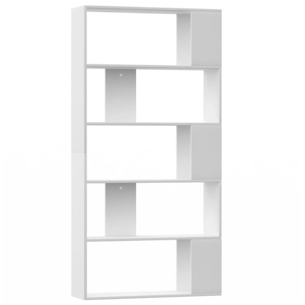 vidaXL Bibliothèque/Séparateur de pièce Blanc Bois d'ingénierie