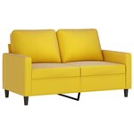 vidaXL Ensemble de canapés 4 Pièces jaune velours