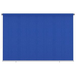 vidaXL Store roulant d'extérieur 350x230 cm Bleu PEHD