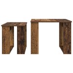 vidaXL Ensemble de tables basses 2 Pièces Bois ancien Bois d'ingénierie