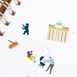 Stickers en gel transparent cities - Berlin