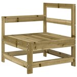 vidaXL Salon de jardin 9 Pièces bois de pin imprégné