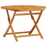 Set de salle à manger de jardin 5 pièces en bois massif d'acacia
