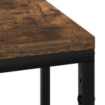 vidaXL Table de chevet Chêne fumé 41.5 x 26 x 60.5 cm