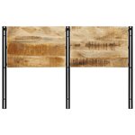 vidaXL Tête de lit 160 cm bois massif manguier et fer