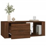 vidaXL Table basse Chêne marron 100x50 5x35 cm Bois d'ingénierie