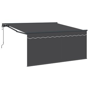 vidaXL Auvent Rétractable Anthracite Gris 350 x 250 cm