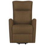 vidaXL Fauteuil de massage Marron Tissu