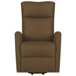 vidaXL Fauteuil de massage Marron Tissu