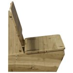 vidaXL Chaises de jardin lot de 2 60x64x70 5 cm bois de pin imprégné