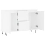 vidaXL Buffet blanc 104x35x70 cm bois d'ingénierie