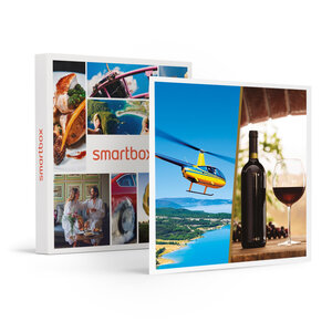 SMARTBOX - Coffret Cadeau Vol en hélicoptère et atelier d'œnologie pour 2 personnes -  Multi-thèmes