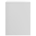 vidaXL Table de chevet Blanc brillant 40x30x40 cm bois d'ingénierie