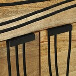 vidaXL Table de nuit 50x33x60 cm en bois massif de manguier