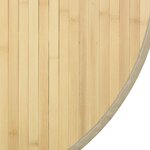 vidaXL Tapis rond naturel clair 60 cm bambou