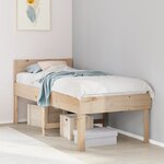 vidaXL Cadre de lit sans matelas 90x190 cm bois de pin massif