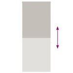 vidaXL Store enrouleur de douche 90x240 cm largeur du tissu 86 cm