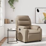 vidaXL Fauteuil de massage inclinable Cappuccino Similicuir