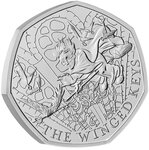 Harry Potter - Clés ailées - 50 Pences 2024 BU