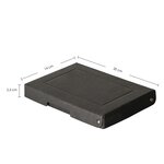Purebox Black 190x130 25mm - Noir - Falken
